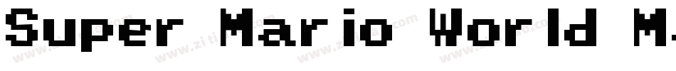 Super Mario World Mario字体转换
